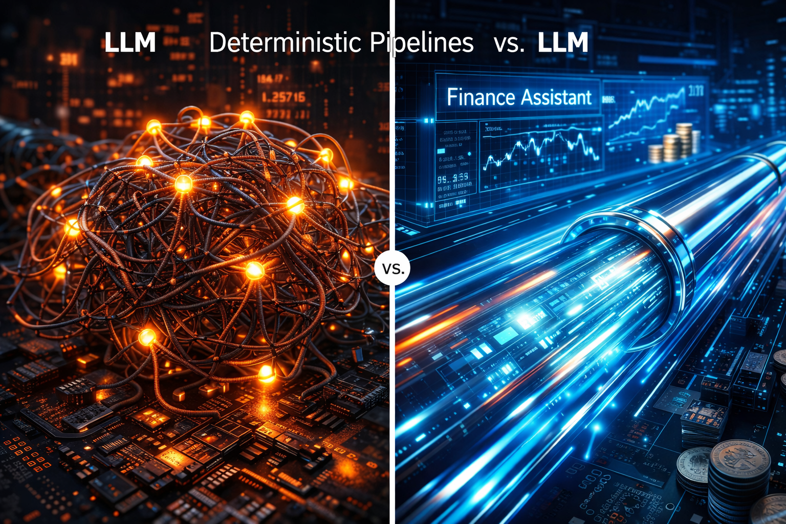 Deterministische Pipelines vs. LLM: Der Finance-Assistant Case